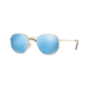 Ray-Ban RB3548N Sunglasses 001/9O-48 - Gold Frame, Light Blue Flash Lenses