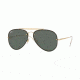 Ray-Ban BLAZE AVIATOR RB3584N Progressive Prescription Sunglasses RB3584N-905071-58 - Lens Diameter 58 mm, Frame Color Gold