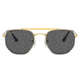 Ray-Ban RB3648M The Marshal II Sunglasses, Legend Gold Frame, Dark Grey Lens, 52, RB3648M-9240B1-52