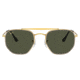 Ray-Ban RB3648M The Marshal II Sunglasses, Legend Gold Frame, Green Lens, 52, RB3648M-923931-52