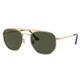 Ray-Ban RB3648M The Marshal II Sunglasses, Legend Gold Frame, Green Lens, 52, RB3648M-923931-52