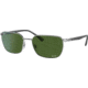 Ray-Ban RB3684CH Sunglasses, Polarized Dark Green Lenses, Silver, 58, RB3684CH-003-P1-58