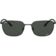 Ray-Ban RB3684CH Sunglasses, Polarized Dark Grey Lenses, Black, 58, RB3684CH-002-K8-58