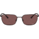 Ray-Ban RB3684CH Sunglasses, Polarized dark violet Lenses, Brown, 58, RB3684CH-014-AF-58