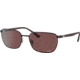 Ray-Ban RB3684CH Sunglasses, Polarized dark violet Lenses, Brown, 58, RB3684CH-014-AF-58