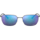 Ray-Ban RB3684CH Sunglasses, Polarized Grey Mirror Blue Lenses, Gunmetal, 58, RB3684CH-004-4L-58