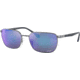 Ray-Ban RB3684CH Sunglasses, Polarized Grey Mirror Blue Lenses, Gunmetal, 58, RB3684CH-004-4L-58