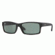 Ray Ban RB4151 #622 - Black Rubber Frame, Crystal Green Lenses