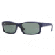 Ray Ban RB4151 #817 - Blue Downpour Rubberize Frame, Crystal Green Lenses