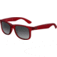 Ray-Ban RB4165 Sunglasses 60038G-5116 - Transparent Violet Rubber Frame, Gray Gradient Lenses