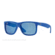 Ray-Ban RB4165 Sunglasses 608855-55 - Rubber Blue Frame, Blue Mirror Lenses
