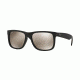 Ray-Ban RB4165 Sunglasses 622/5A-51 - Rubber Black Frame, Light Brown Mirror Gold Lenses