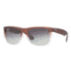 Ray-Ban RB4165 Sunglasses 855/8G-5516 - Rubber Brown Gradient Transparent Frame, Grey Gradient Lenses