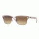 Ray-Ban RB4190 Sunglasses 600985-5219 - Demi Gloss Matte Beige Frame, Brown Gradient Lenses