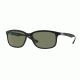 Ray-Ban RB4215 Sunglasses 601S9A-57 - Matte Black Frame, Polar Green Lenses