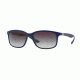 Ray-Ban RB4215 Sunglasses 61618G-57 - Matte Dark Blue Frame, Grey Gradient Dark Grey Lenses