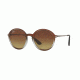 Ray-Ban RB4222 Progressive Prescription Sunglasses RB4222-622413-50 - Lens Diameter 50 mm, Frame Color Brown Shot On Black