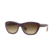Ray-Ban RB4227 Sunglasses 619213-55 - Top Mat Violet On Orange Frame, Brown Gradient Dark Brown Lenses