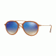 Ray-Ban RB4253 Single Vision Prescription Sunglasses RB4253-62388B-50 - Lens Diameter 50 mm, Frame Color Shiny Brown