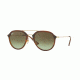Ray-Ban RB4253 Single Vision Prescription Sunglasses RB4253-820-A6-53 - Lens Diameter 53 mm, Frame Color Stripped Havana