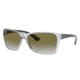 Ray-Ban RB4331F Sunglasses 64777Z-61 - , Light Grey Gradient Green Lenses