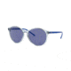 Ray-Ban RB4371 Sunglasses 640176-55 - Trasparent Light Blue Frame, Violet Lenses