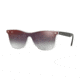 Ray-Ban RB4440N Sunglasses 6355U0-41 - Matte Trasparent Frame, Grey Gradient Mirror Red Lenses