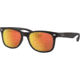Ray-Ban RJ9052S New Wayfarer Sunglasses - Kid's, 100S6Q-47 - Matte Black Frame, Red Multilayer Lenses