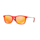 Ray-Ban RJ9061S Progressive Prescription Sunglasses RJ9061S-70106Q-49 - Lens Diameter 49 mm, Frame Color Red Fluo Trasparent Rubber