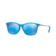 Ray-Ban RJ9061SF Single Vision Prescription Sunglasses RJ9061SF-701155-52 - Lens Diameter 52 mm, Frame Color Azure Fluo Trasparent Rubber