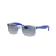 Ray-Ban RJ9062S Progressive Prescription Sunglasses, 48mm, Light Blue, RJ9062S-7051X0-48-PRO