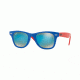 Ray-Ban JUNIOR WAYFARER RJ9066S Progressive Prescription Sunglasses RJ9066S-7039B7-47 - Lens Diameter 47 mm, Frame Color Blue