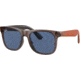 Ray-Ban RJ9069S Sunglasses, Transparent Brown, Dark Blue, 48, RJ9069S-707180-48