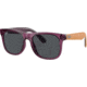 Ray-Ban RJ9069S Sunglasses, Transparent Violet, Dark Grey, 48, RJ9069S-706987-48