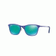Ray-Ban RJ9539S Progressive Prescription Sunglasses RJ9539S-255-3R-48 - Lens Diameter 48 mm, Frame Color Rubber Green/blue