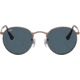 Ray-Ban Round Metal Sunglasses - Men's, Antique Copper Frame, Blue 53 mm Lenses, RB3447-9230R5-53