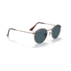 Ray-Ban Round Metal Sunglasses - Men's, Antique Copper Frame, Blue 53 mm Lenses, RB3447-9230R5-53