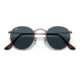 Ray-Ban Round Metal Sunglasses - Men's, Antique Copper Frame, Blue 53 mm Lenses, RB3447-9230R5-53