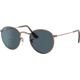 Ray-Ban Round Metal Sunglasses - Men's, Antique Copper Frame, Blue 53 mm Lenses, RB3447-9230R5-53