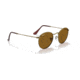 Ray-Ban Round Metal Sunglasses - Men's, Antique Gold Frame, Brown 53 mm Lenses, RB3447-922833-53
