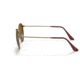 Ray-Ban Round Metal Sunglasses - Men's, Antique Gold Frame, Brown 53 mm Lenses, RB3447-922833-53