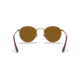 Ray-Ban Round Metal Sunglasses - Men's, Antique Gold Frame, Brown 53 mm Lenses, RB3447-922833-53