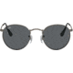 Ray-Ban Round Metal Sunglasses - Men's, Antique Gunmetal Frame, Dark Grey 53 mm Lenses, RB3447-9229B1-53