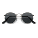 Ray-Ban Round Metal Sunglasses - Men's, Antique Gunmetal Frame, Dark Grey 53 mm Lenses, RB3447-9229B1-53