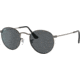 Ray-Ban Round Metal Sunglasses - Men's, Antique Gunmetal Frame, Dark Grey 53 mm Lenses, RB3447-9229B1-53