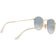 Ray-Ban ROUND METAL RB3447N Sunglasses 001/3F-50 - Arista Frame, Crystal White Grad. Blue Lenses