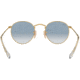 Ray-Ban ROUND METAL RB3447N Sunglasses 001/3F-50 - Arista Frame, Crystal White Grad. Blue Lenses