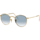 Ray-Ban ROUND METAL RB3447N Sunglasses 001/3F-50 - Arista Frame, Crystal White Grad. Blue Lenses