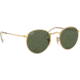 Ray-Ban ROUND METAL RB3447N Sunglasses 001-53 - Arista Frame, Crystal Green Lenses