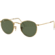 Ray-Ban ROUND METAL RB3447N Sunglasses 001-53 - Arista Frame, Crystal Green Lenses
